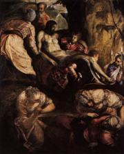 Tintoretto: Christ Carried to the Tomb (Krisztust sírba teszik)